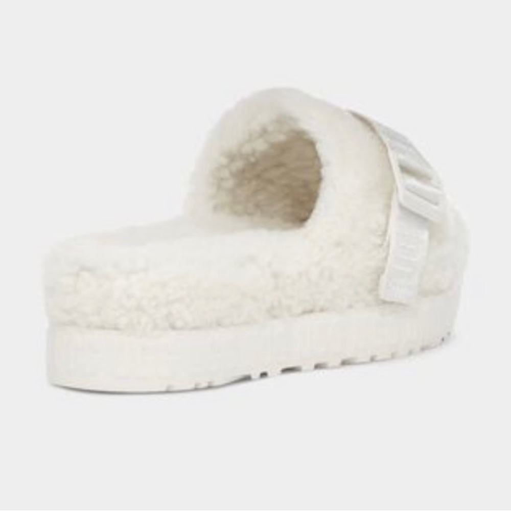 Ugg Fluffita Platform White Slides - image 3